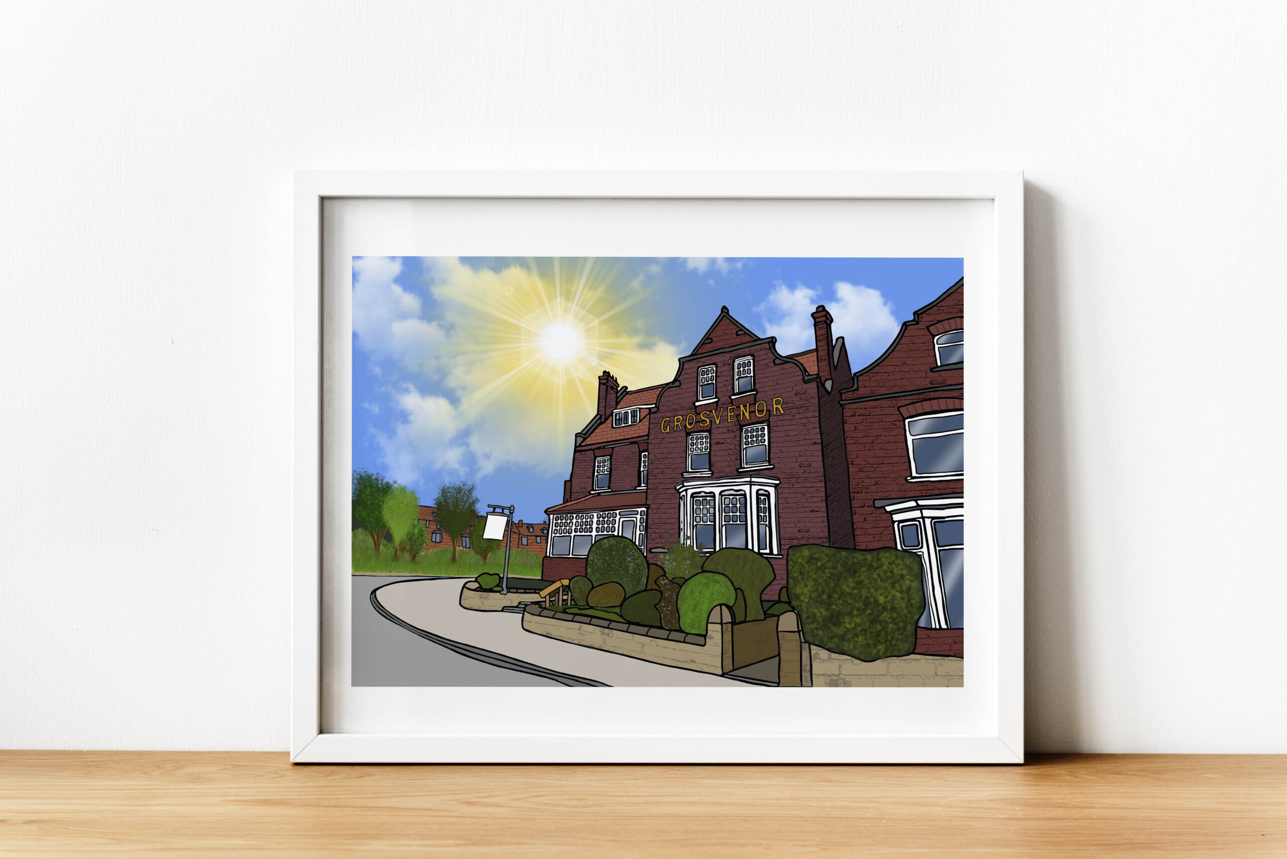 Personalised Robin Hoods Bay Art Work - Image 5