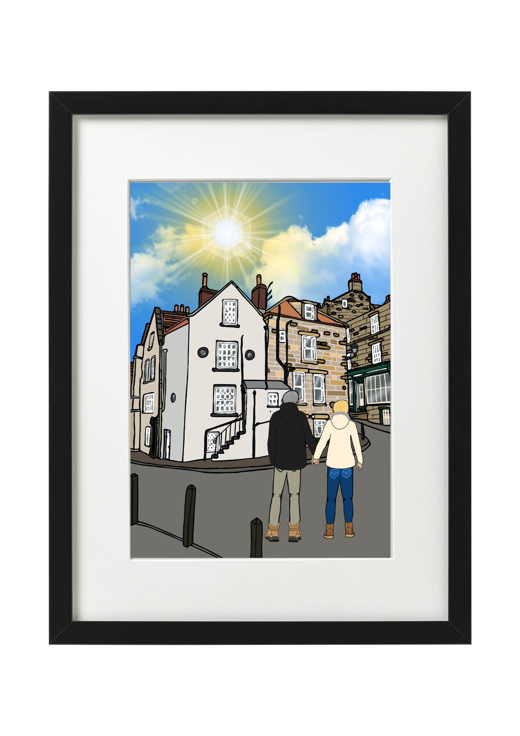 Personalised Robin Hoods Bay Art Work - Image 6