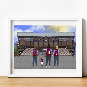 Personalised Aston Villa Holte end Art Work