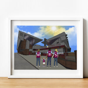 Personalised Aston Villa Art Work