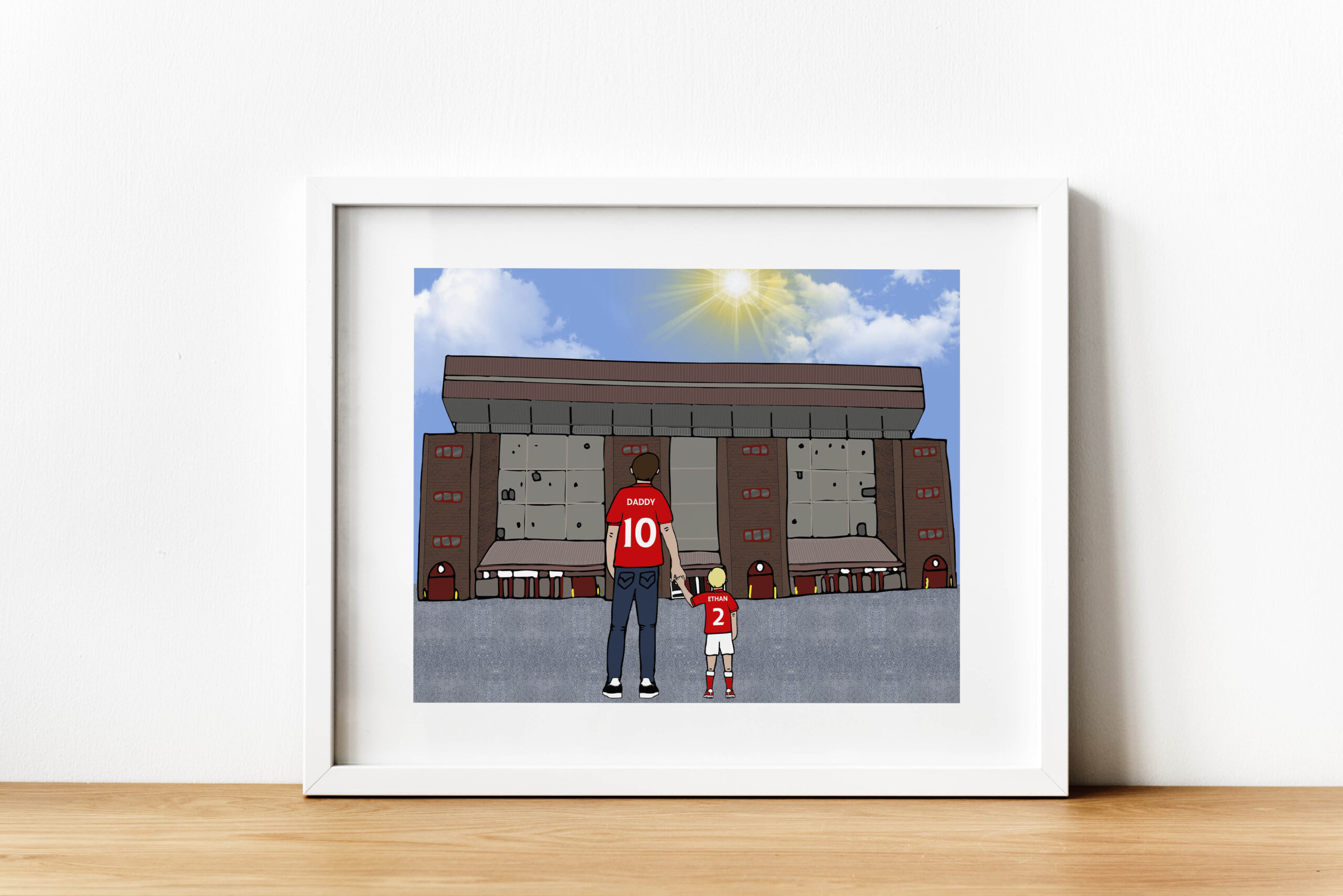 Personalised Aberdeen FC Art Work