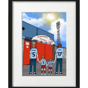 Personalised Scunthorpe United FC Art Work
