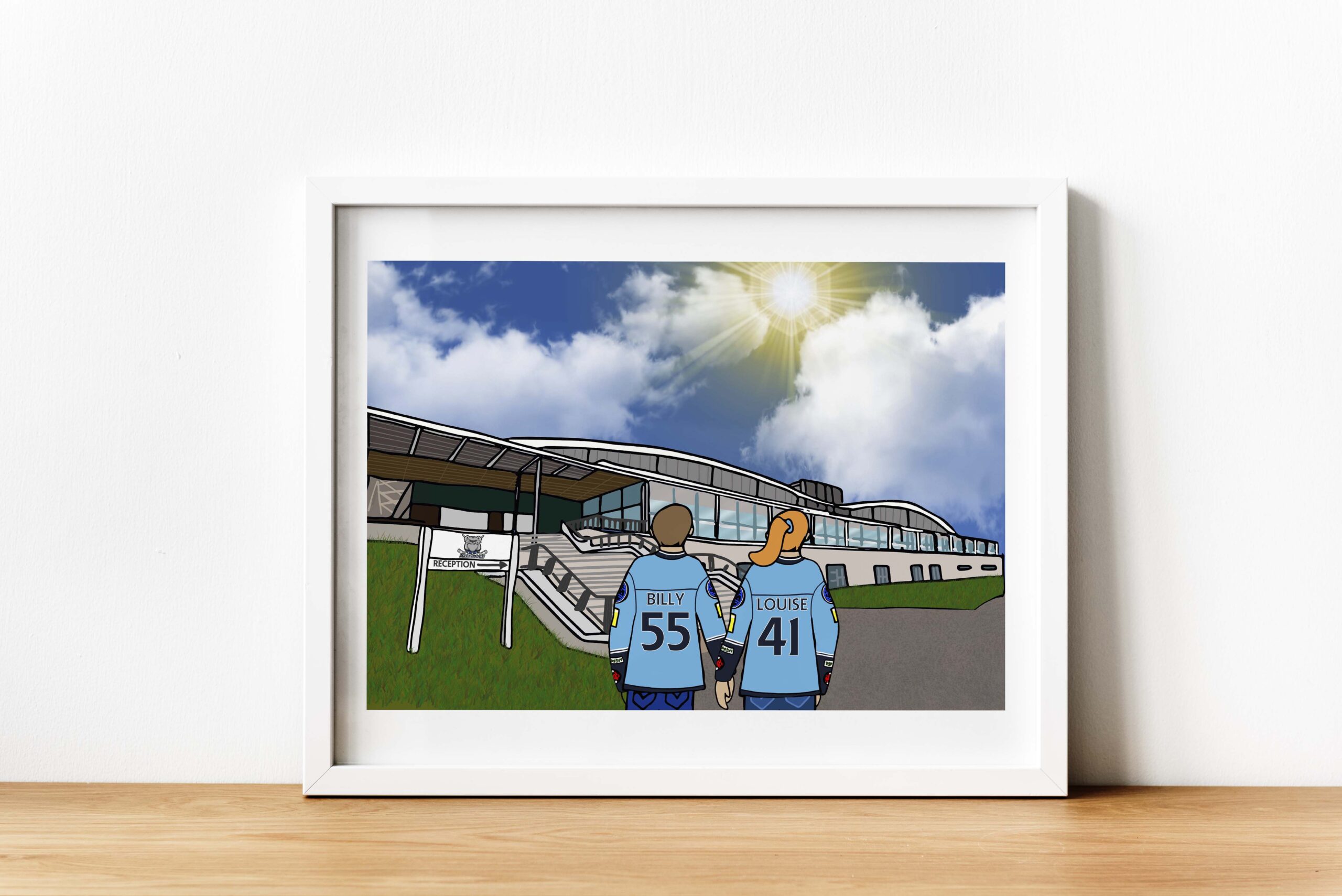 Personalised Sheffield Steeldogs Art work