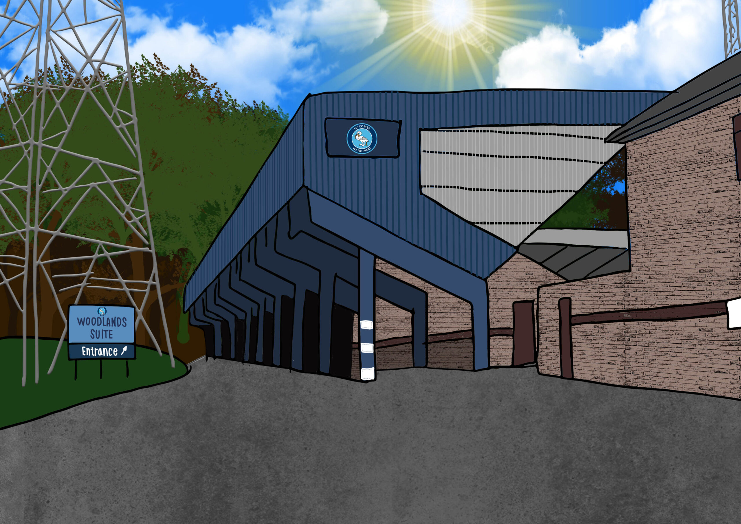 Personalised Wycombe Wanderers Art Work - Image 5