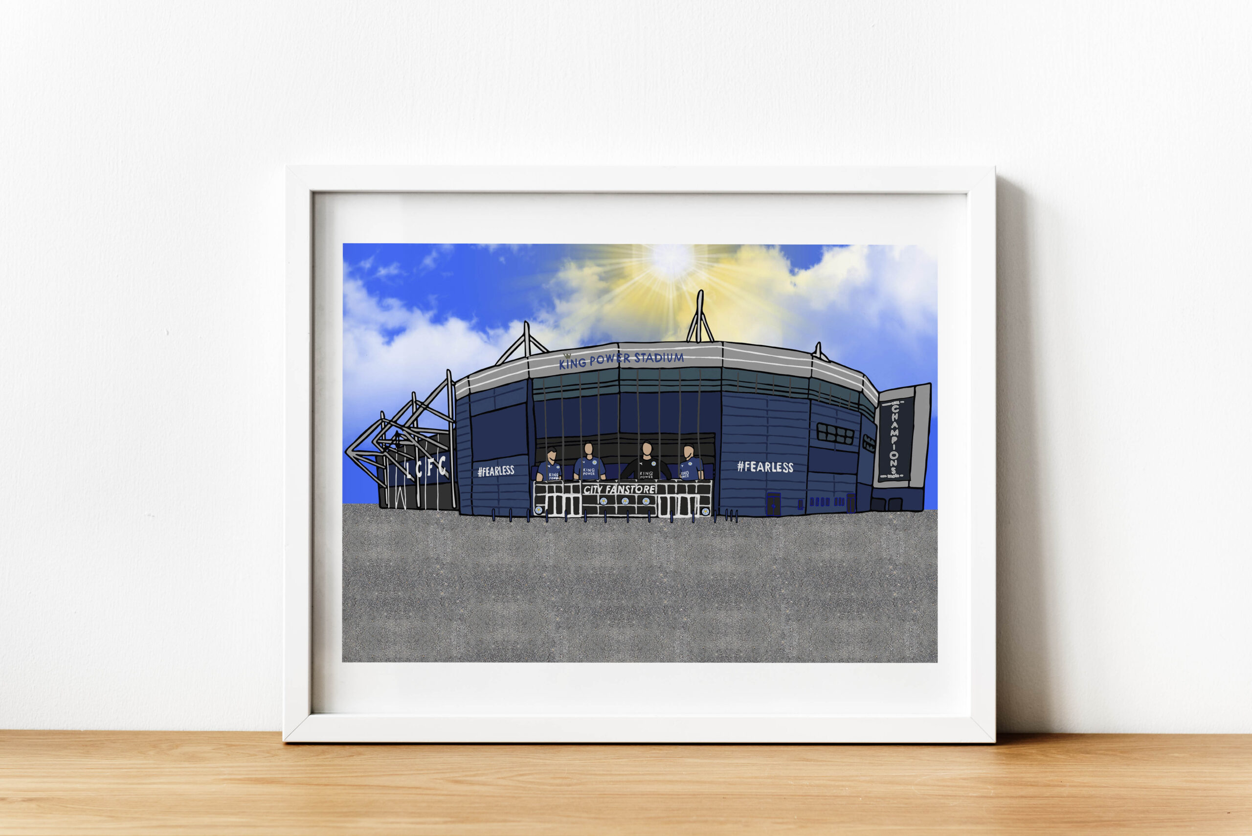 Personalised Leicester FC Art Work - Image 3