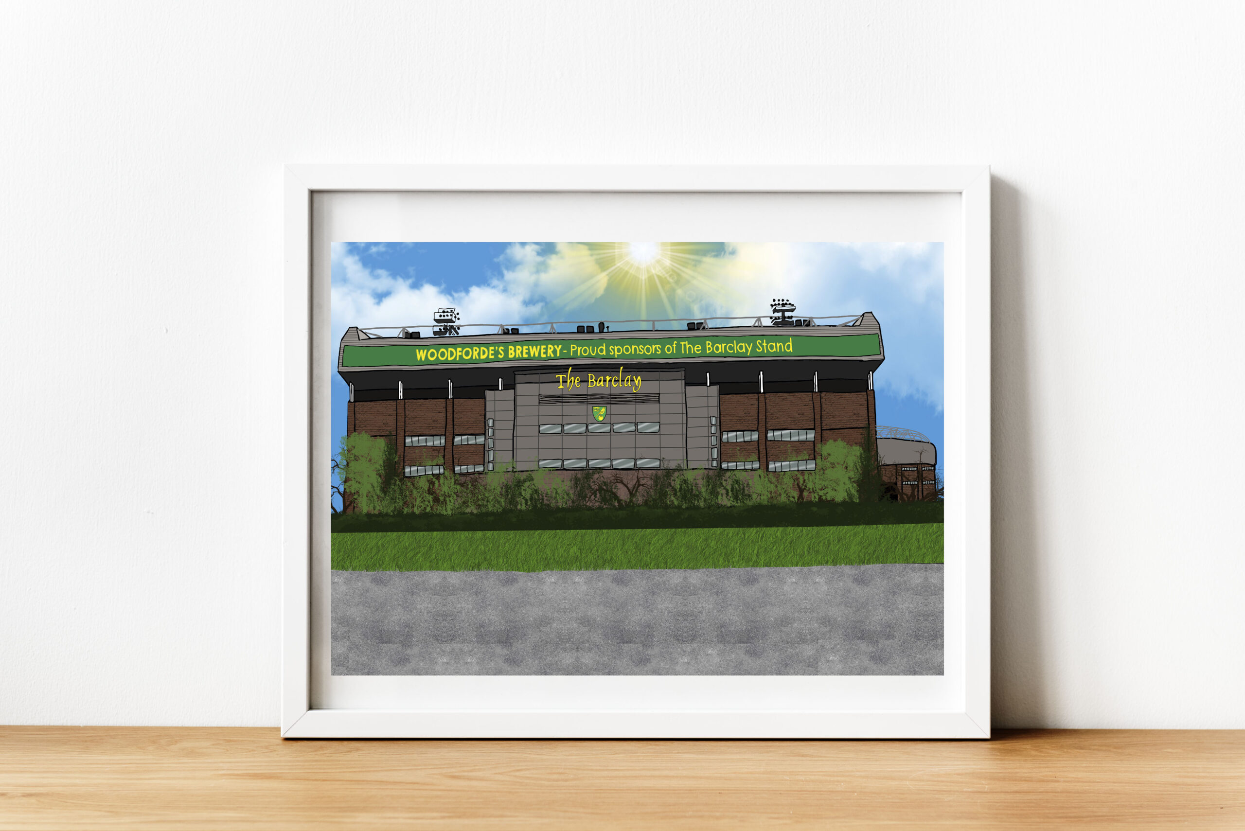 Personalised Norwich City Art Work - Image 3