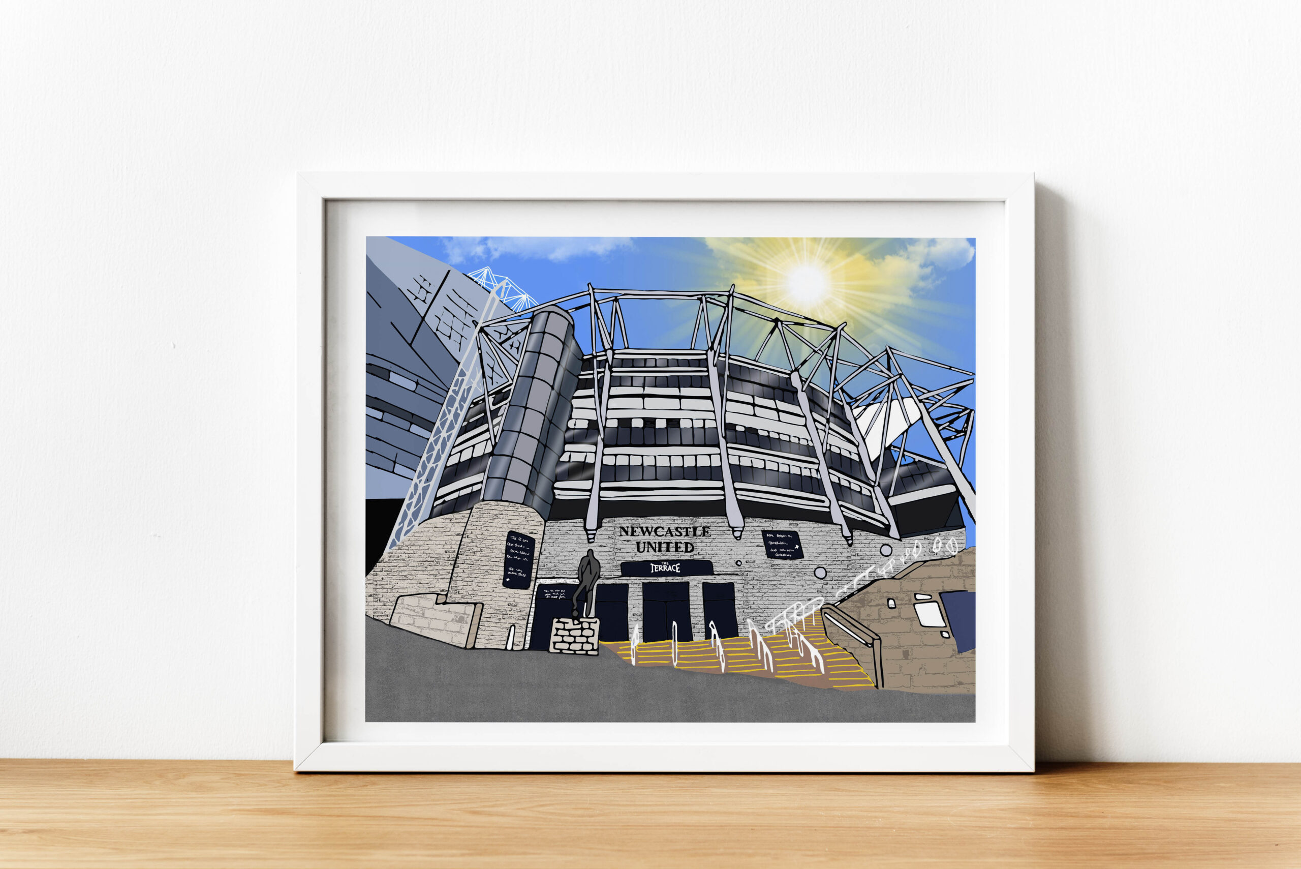 Personalised Newcastle United Art Work - Image 3