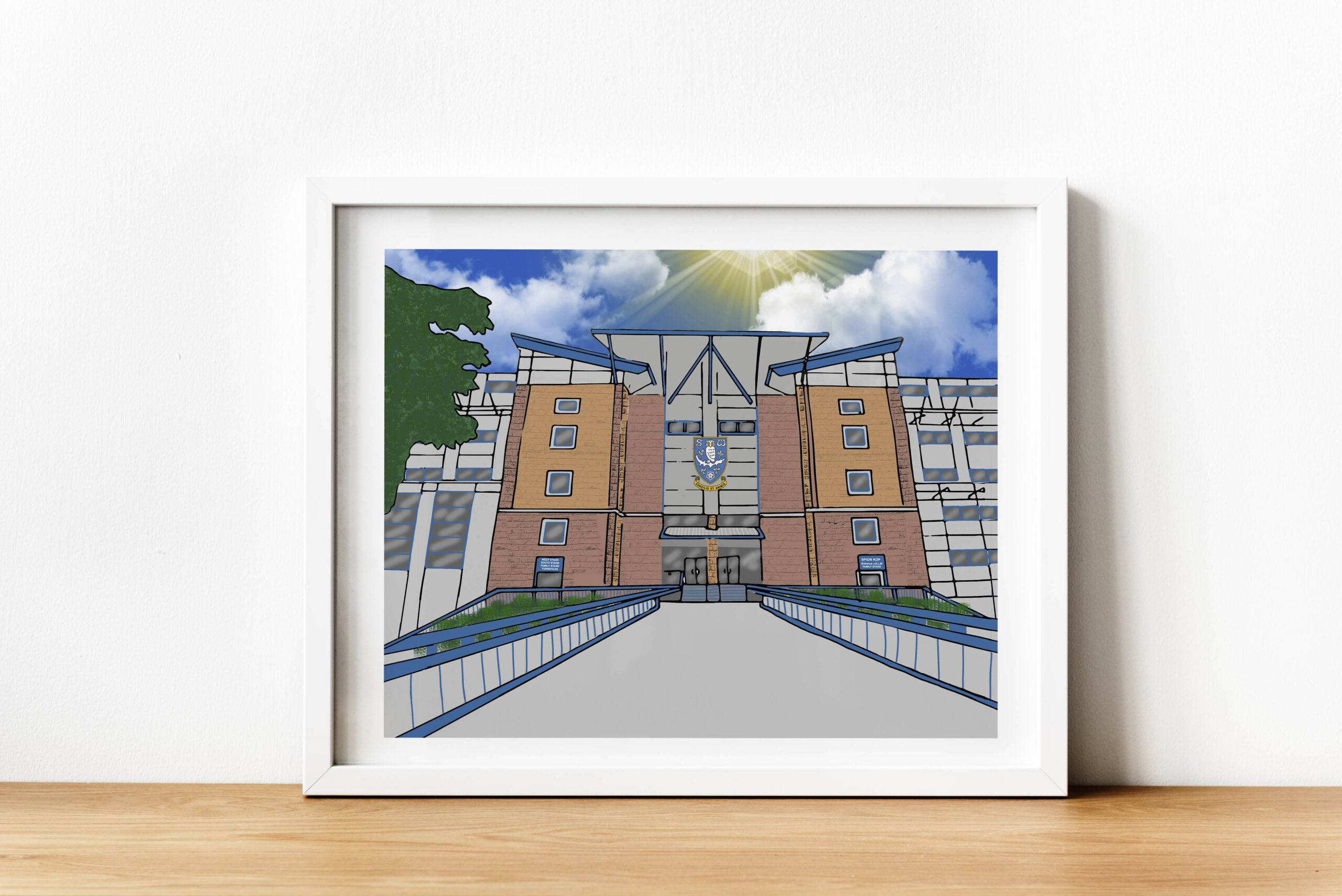 Personalised Sheffield Wednesday Main Entrance Art Work - Image 3