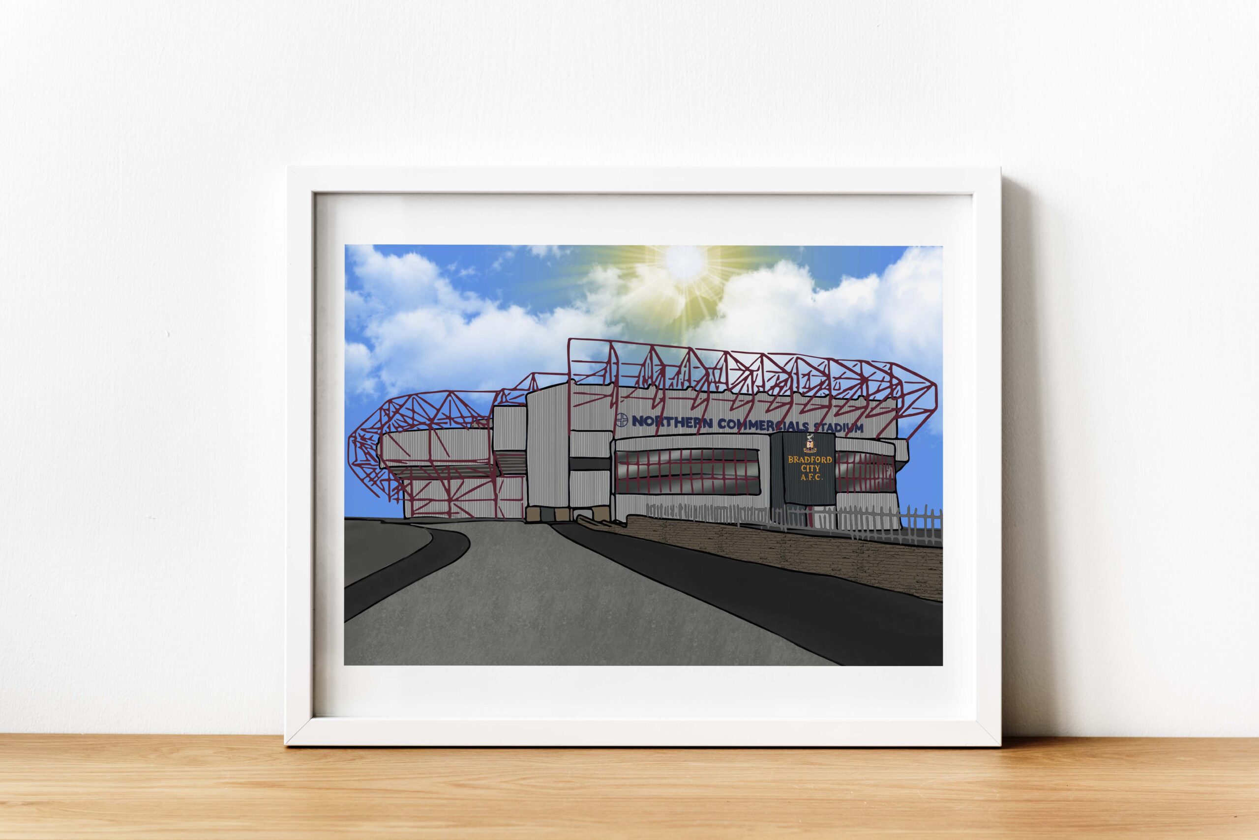 Personalised Bradford City FC Art Work - Image 3
