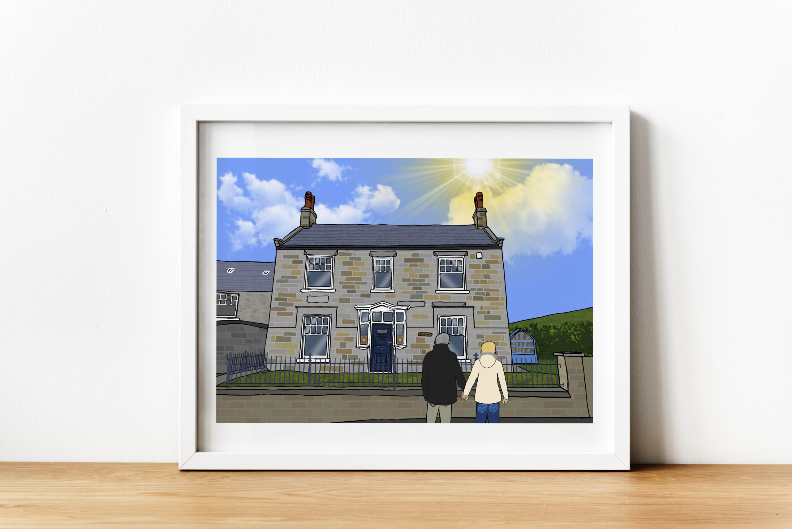 Personalised Robin Hoods Bay Art Work