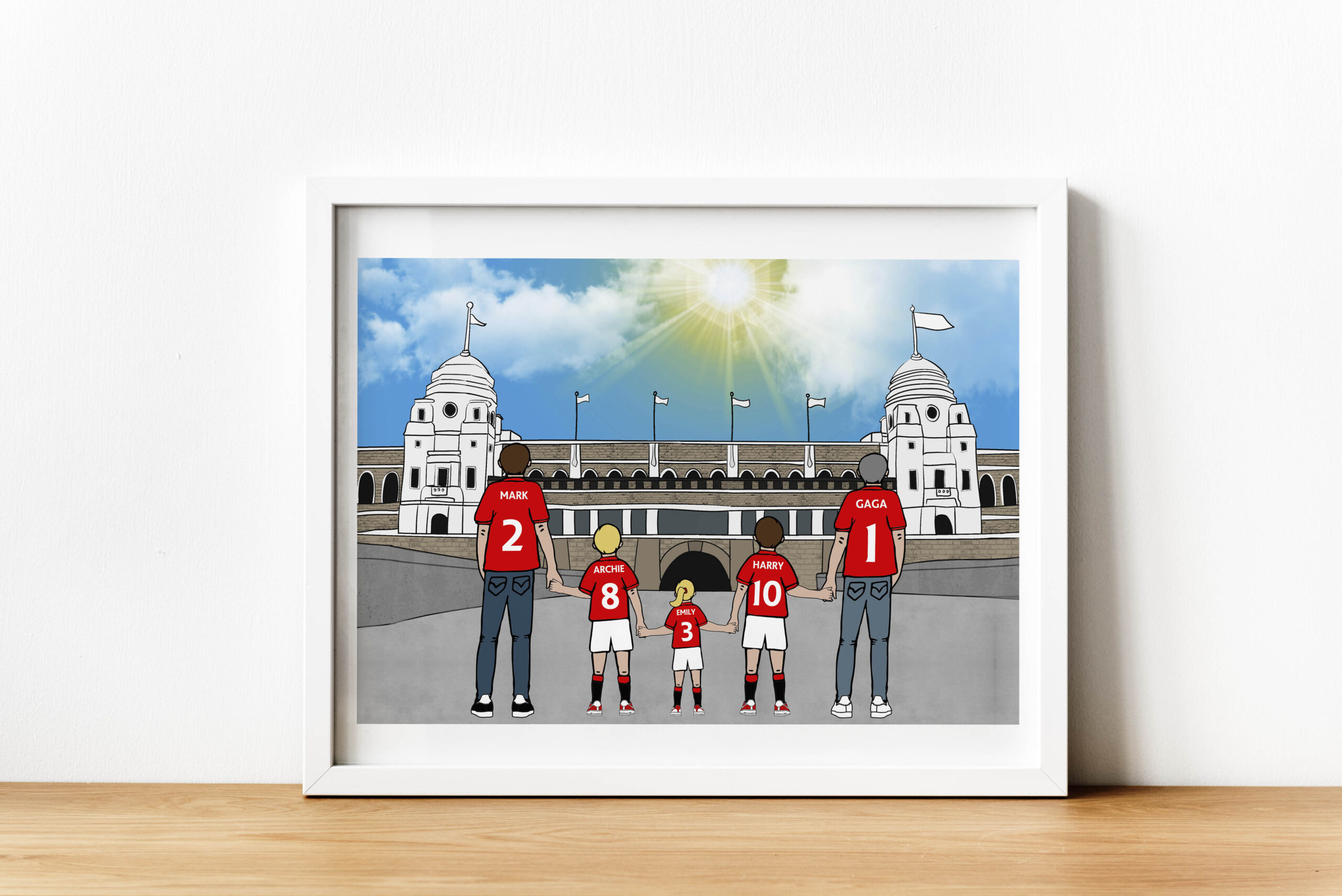 Personalised Wembley Twin Towers Art Work