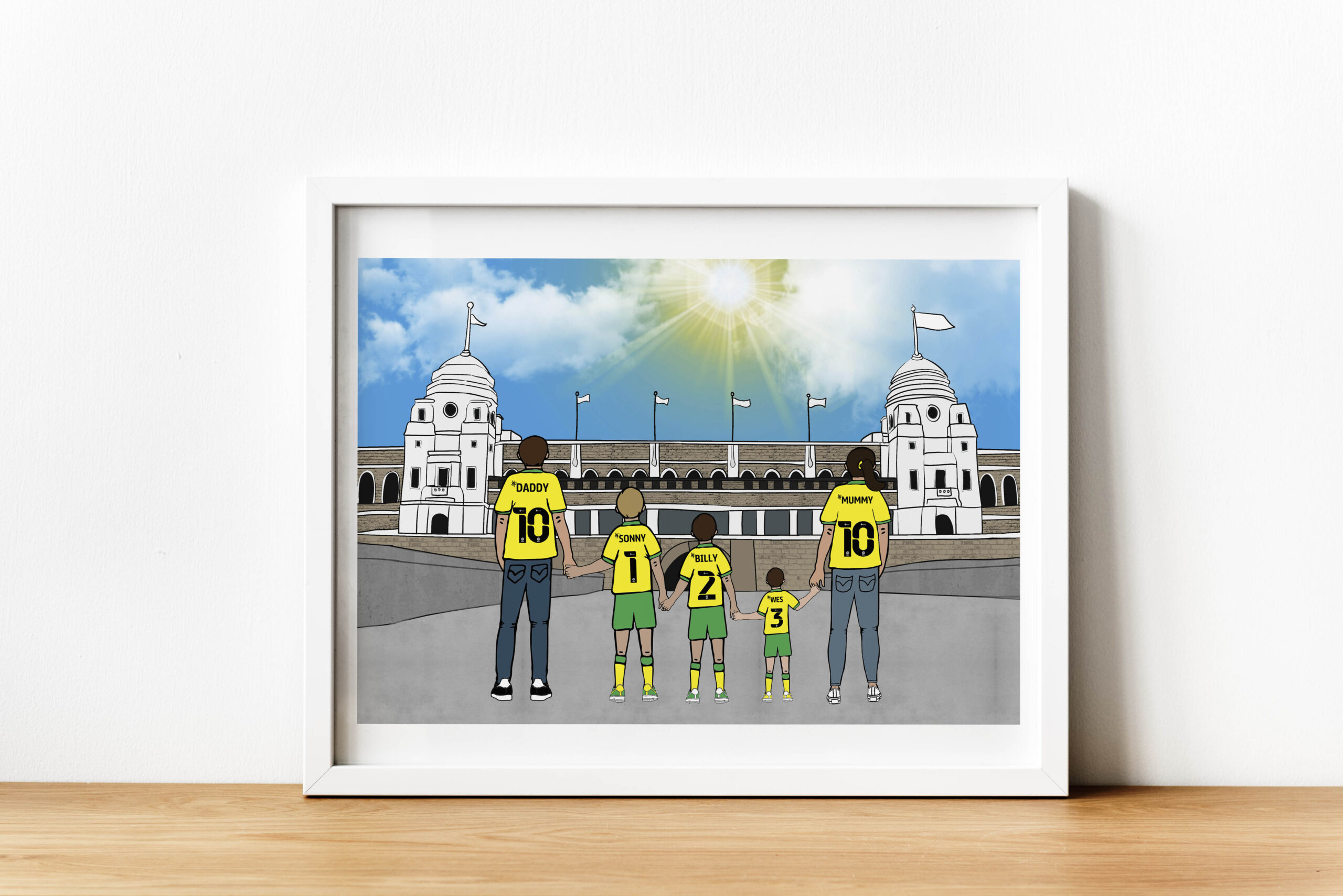 Personalised Wembley Twin Towers Art Work - Image 2