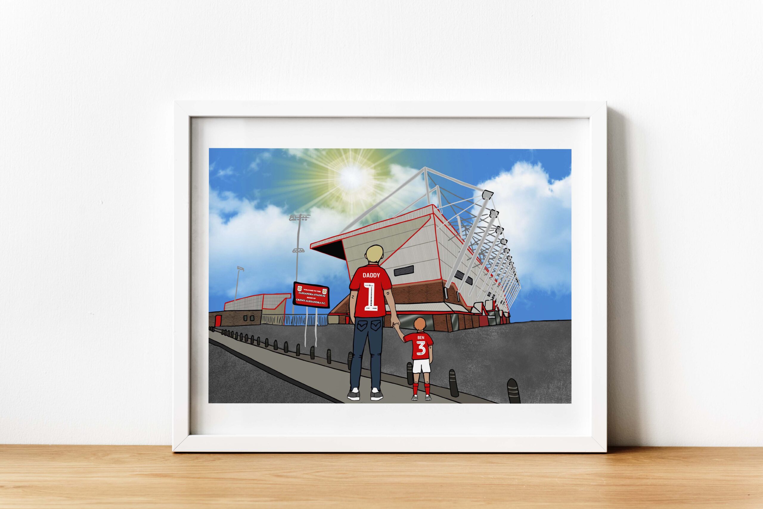 Personalised Crewe Alexandra Art Work