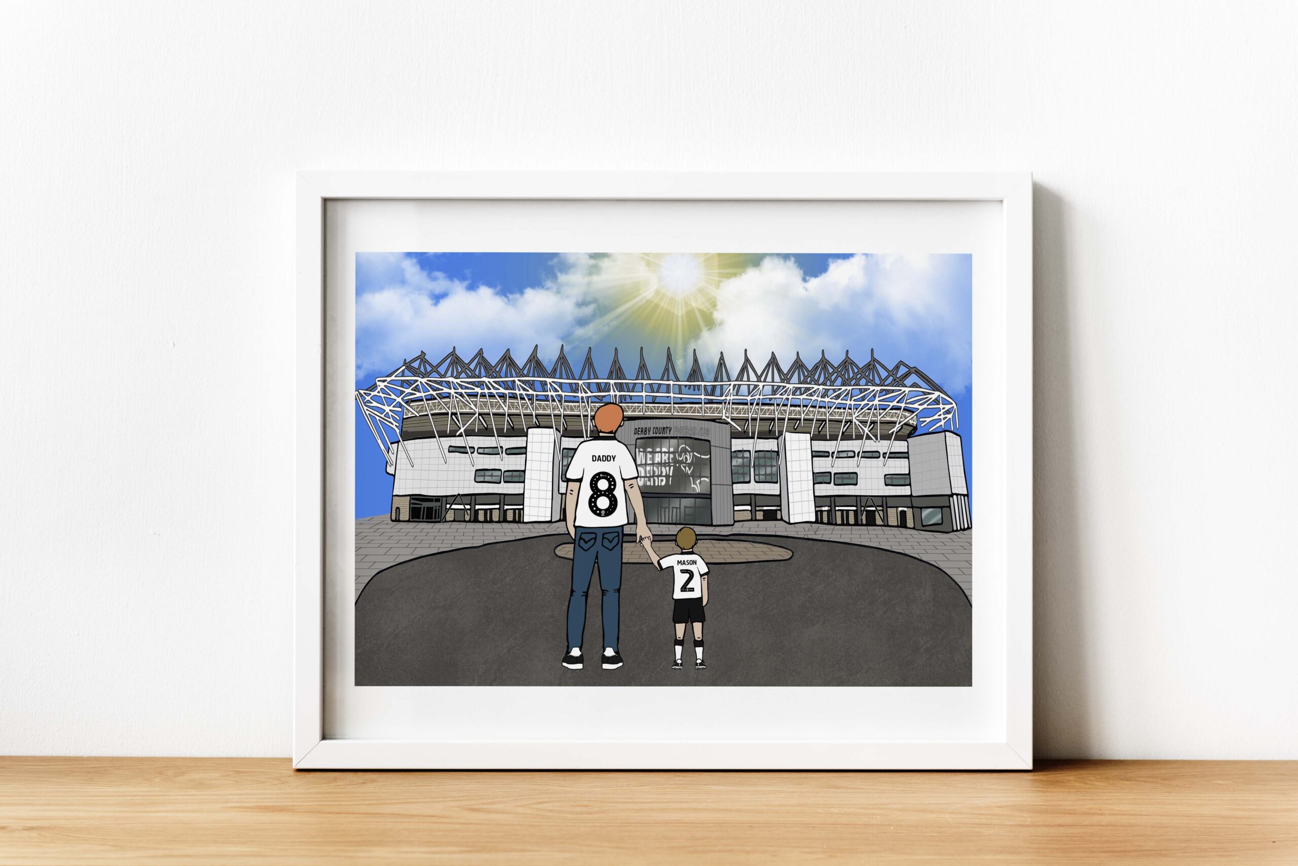 Personalised Derby County FC Art Work