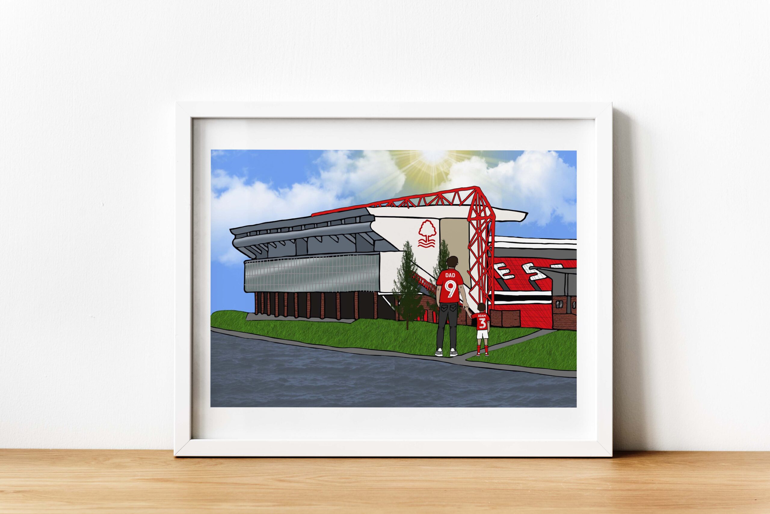 Personalised Nottingham Forest Art Work
