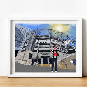Personalised Newcastle United Art Work