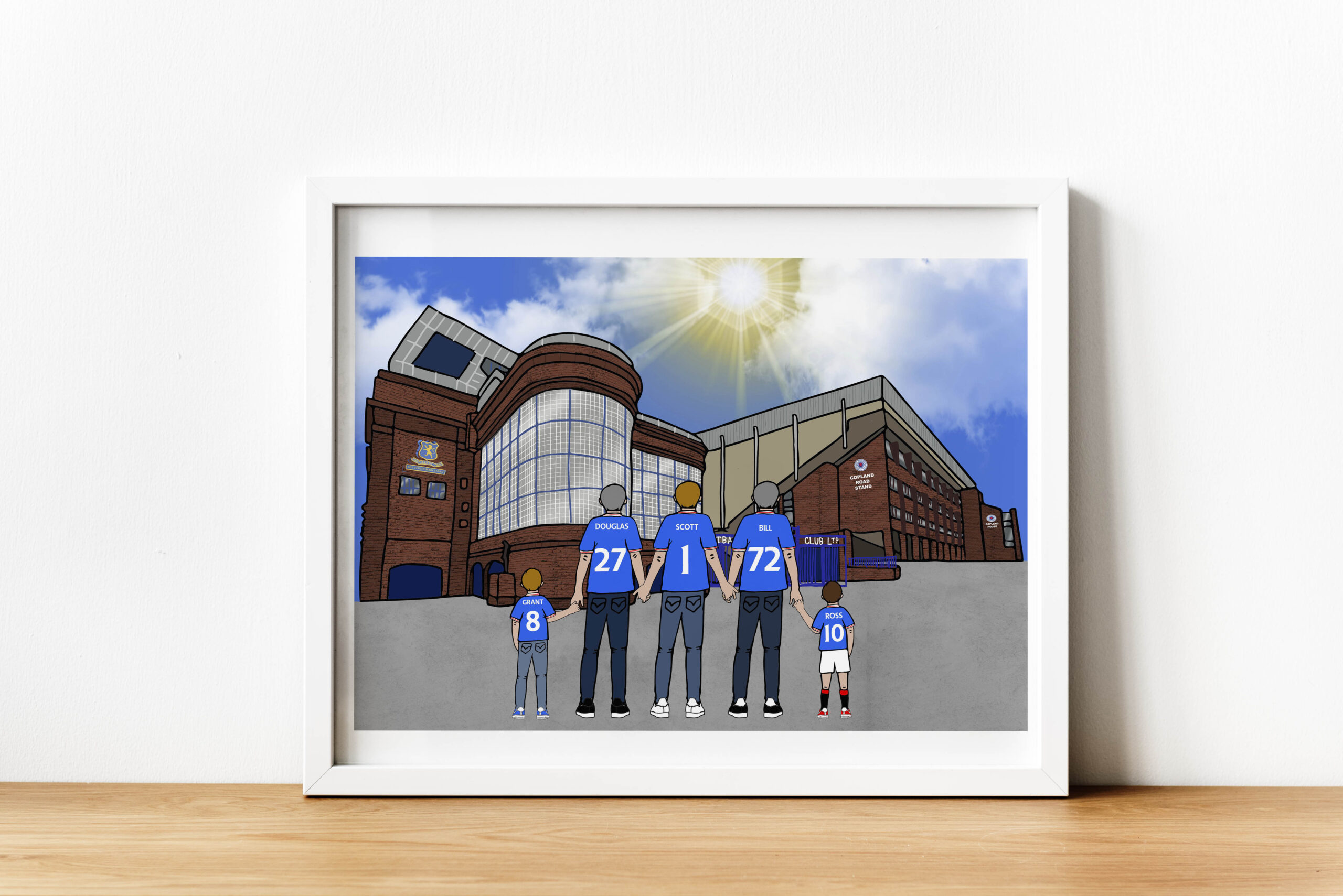 Personalised Rangers Art Work