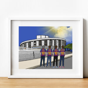 Personalised Barcelona FC Art Work