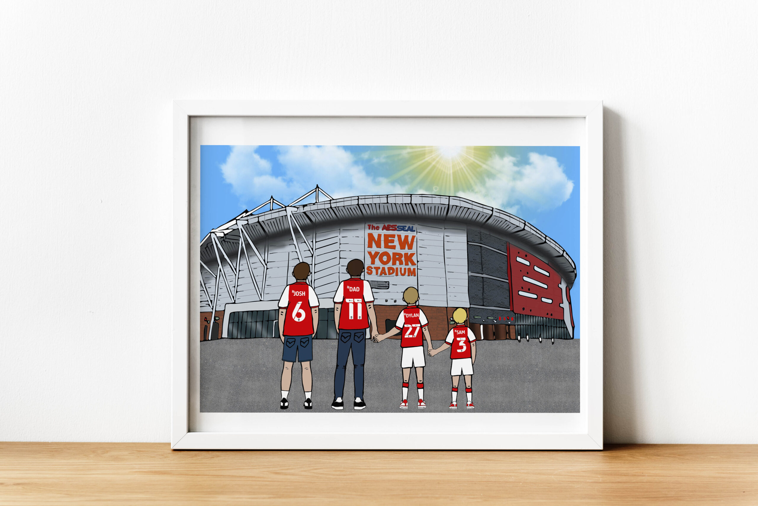 Personalised Rotherham United Art Work