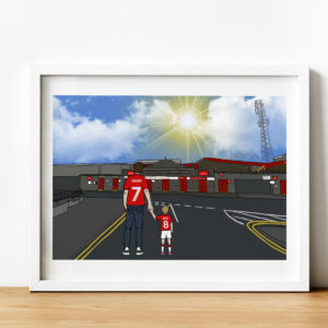 Personalised Aberdeen FC Art Work