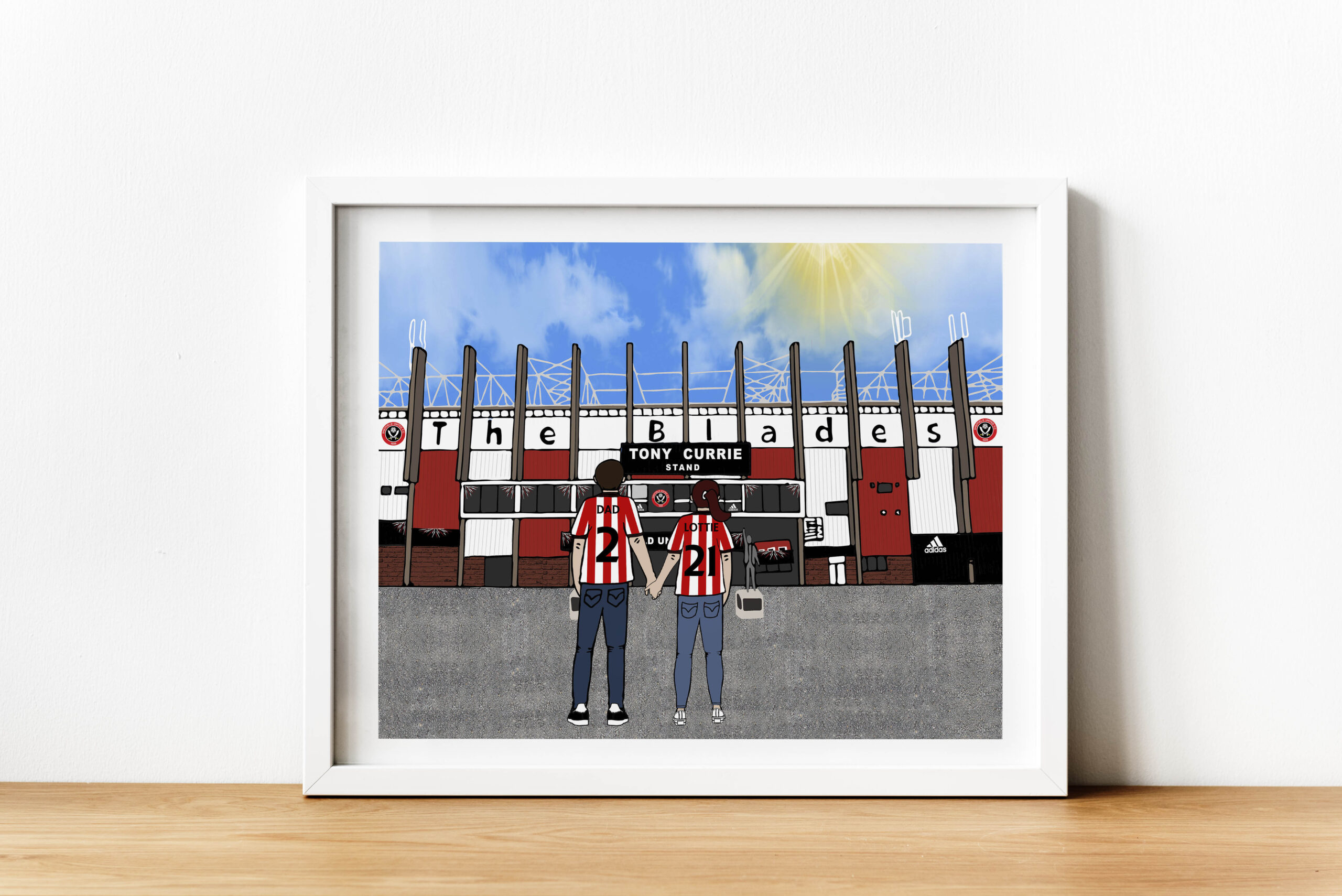 Personalised Sheffield United Art Work