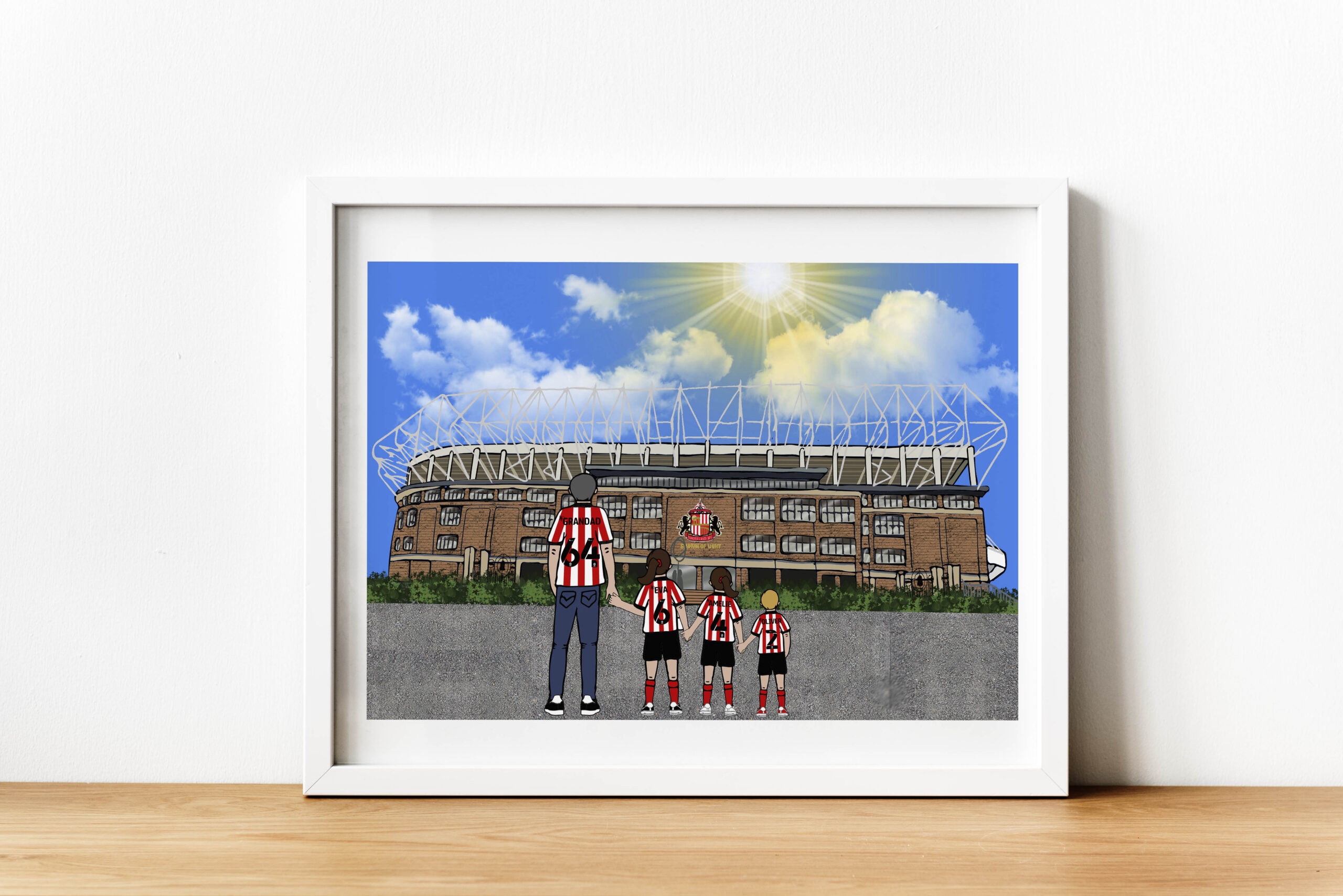 Personalised Sunderland Art Work