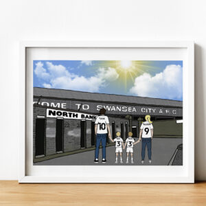 Personalised Swansea City Art Work