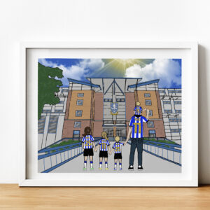 Personalised Sheffield Wednesday Main Entrance Art Work