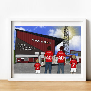Personalised Swindon Town FC Art Work