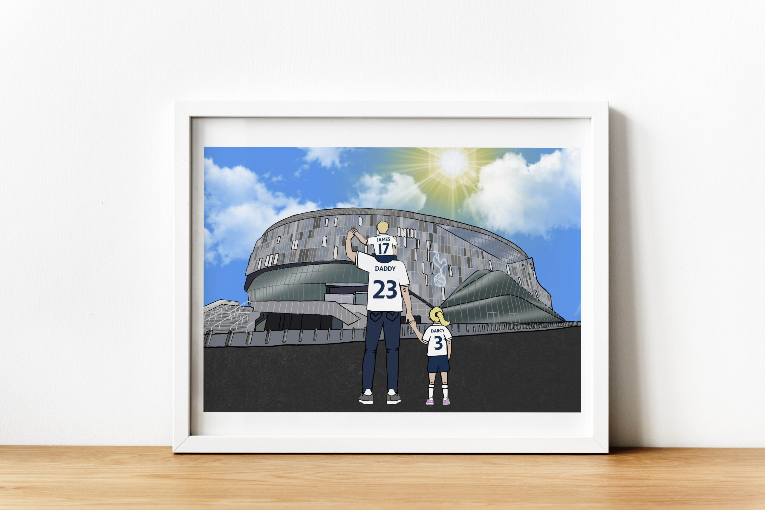 Personalised Tottenham Hotspurs Art Work