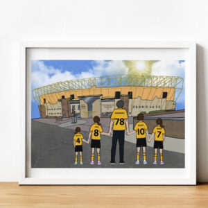 Personalised Wolverhampton Wanderers Art Work