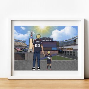 Personalised New England Patriots Art Work