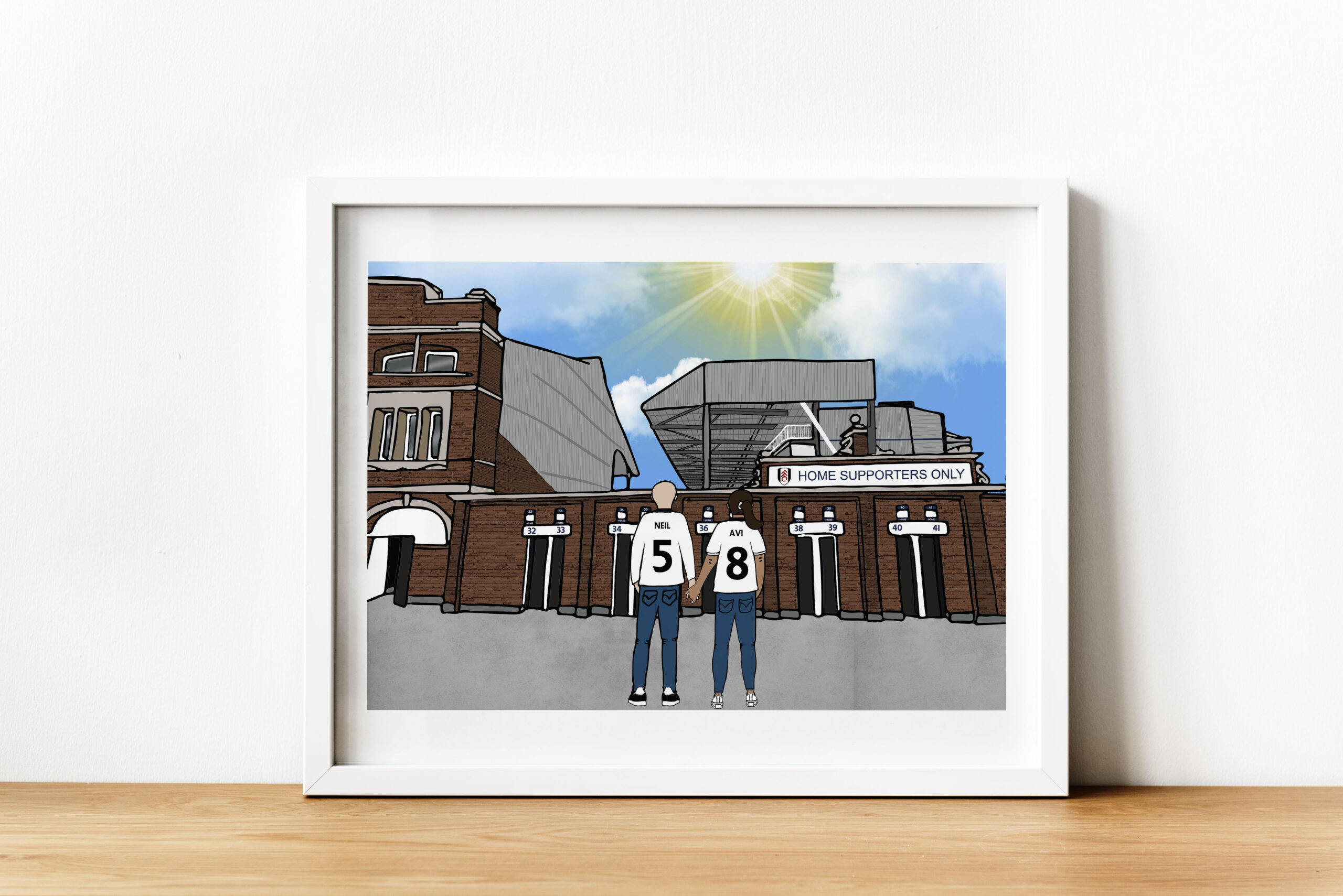 Personalised Fulham FC Art Work