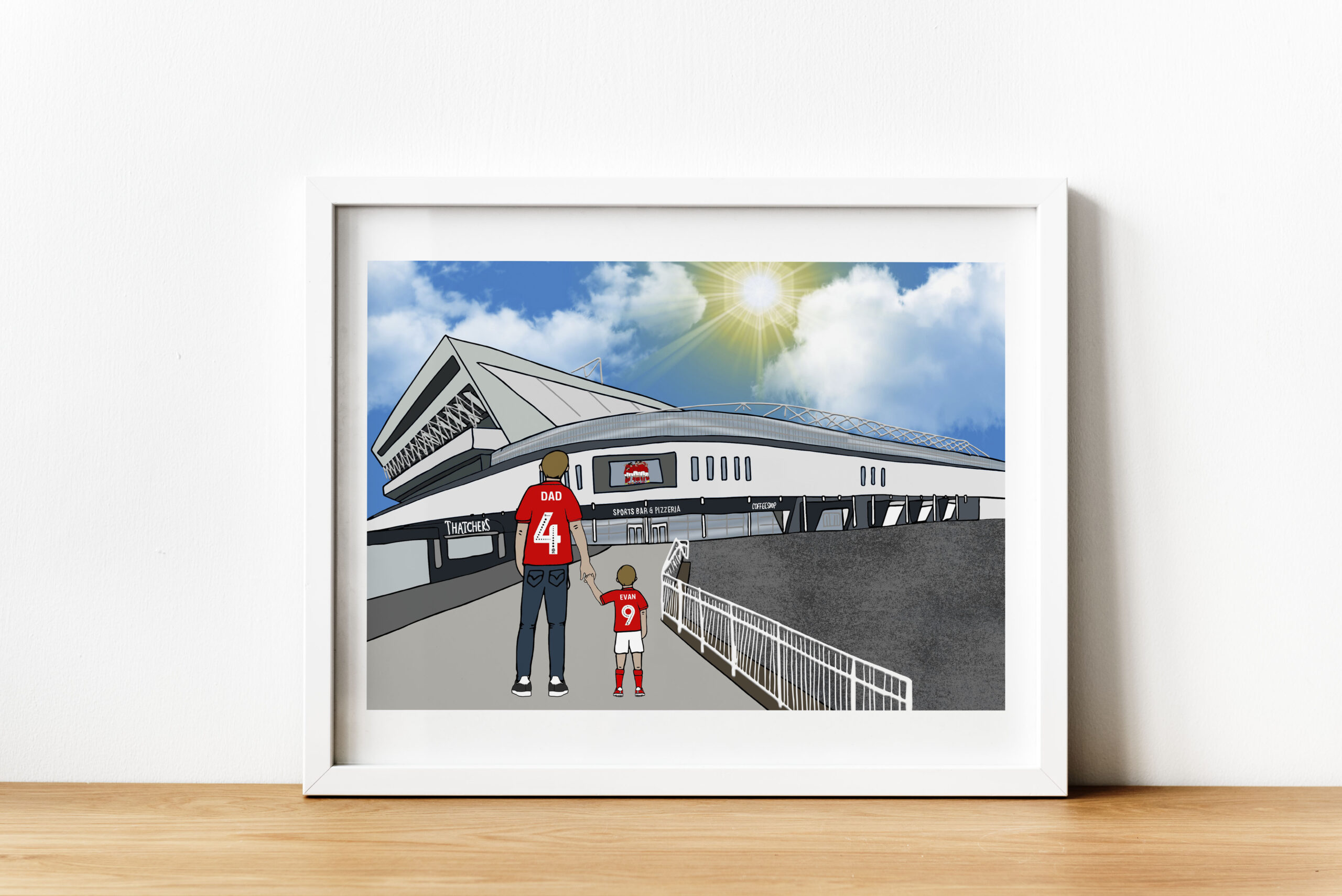 Personalised Bristol City FC Art Work