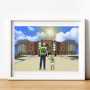 Personalised Celtic FC Art Work