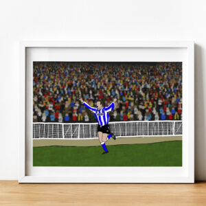 John Sheridan celebration. SWFC vs MUFC 1991 Cup Final