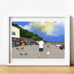 Filey, Coble Landing Personalised Art Work