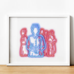 Nurse Ratched Neon Artwork