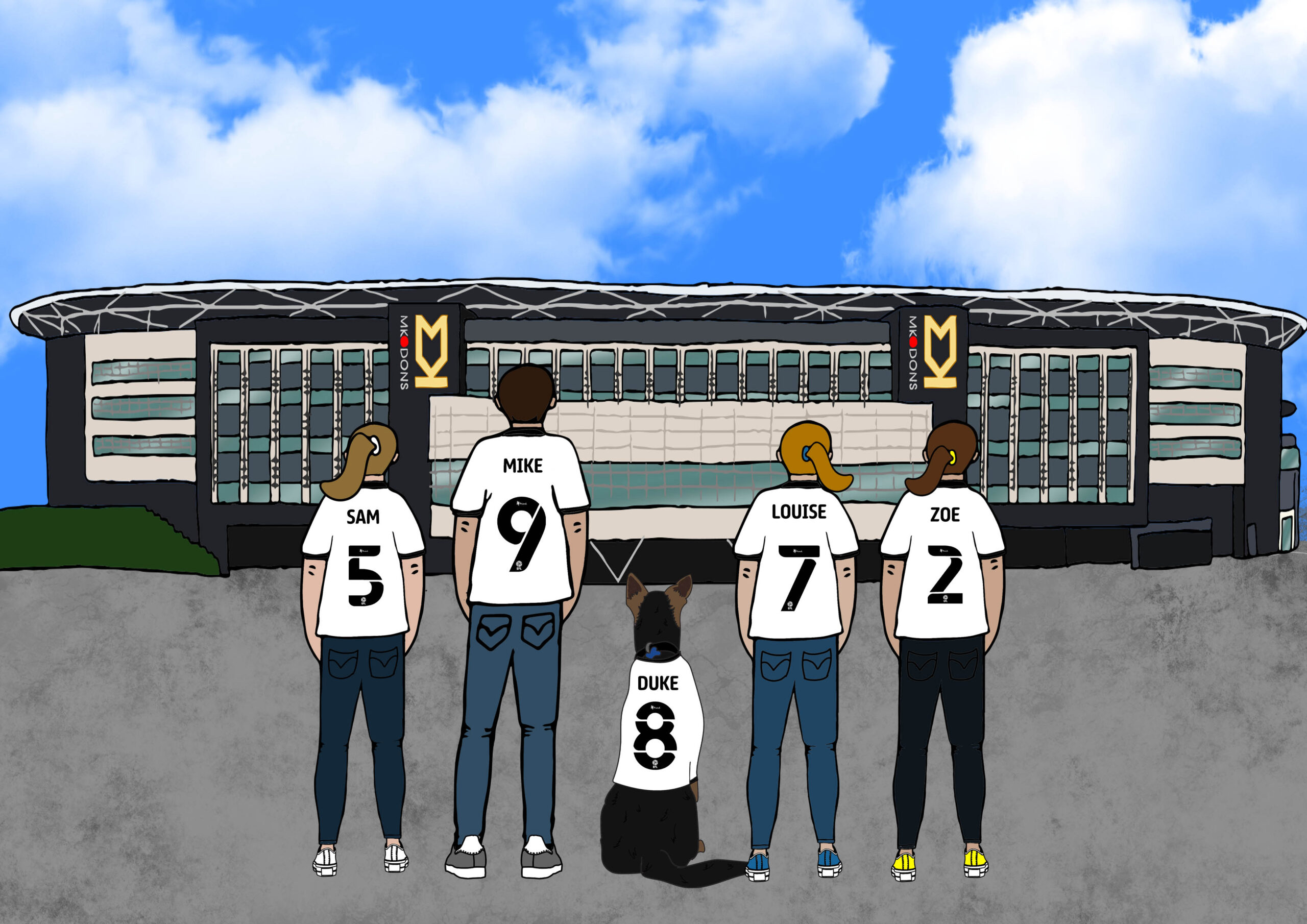 Personalised MK Dons Art Work - Image 3