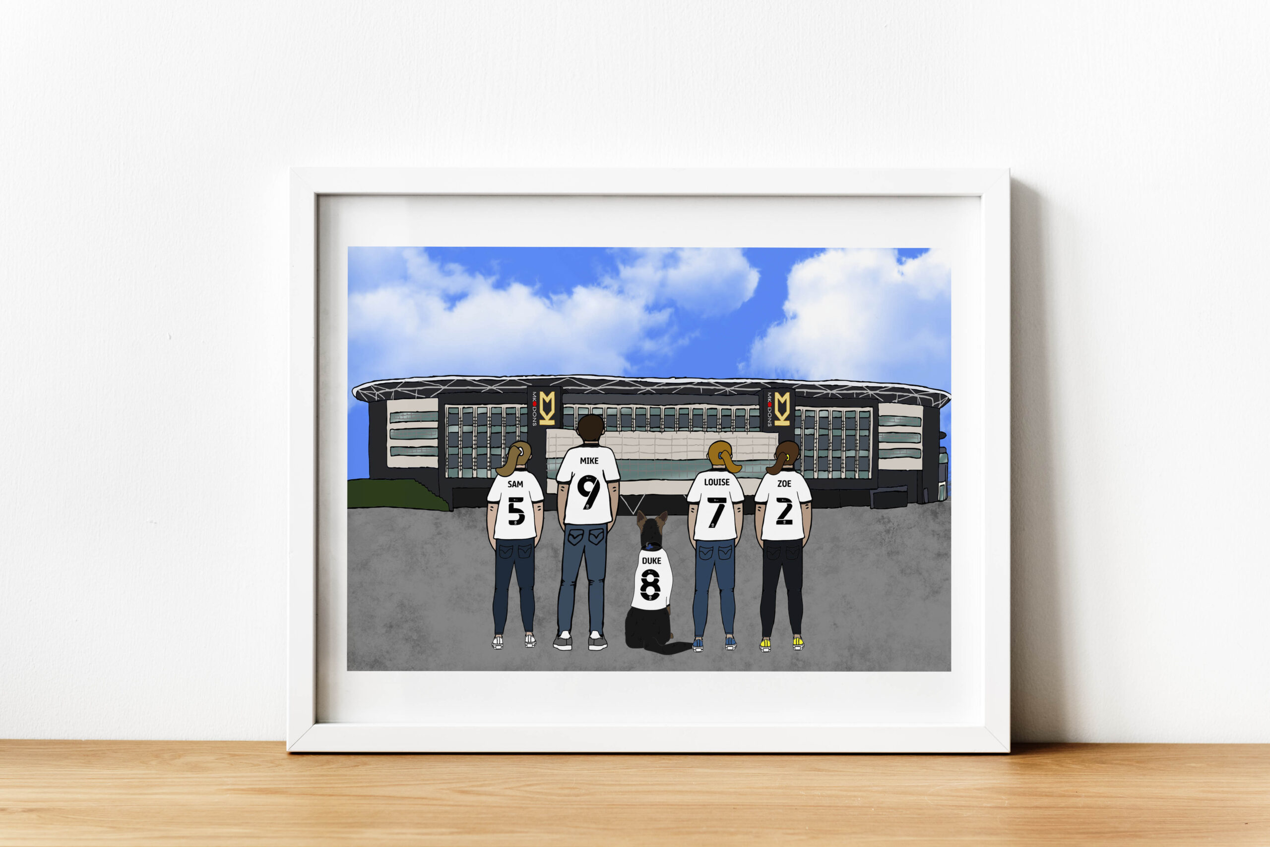 Personalised MK Dons Art Work