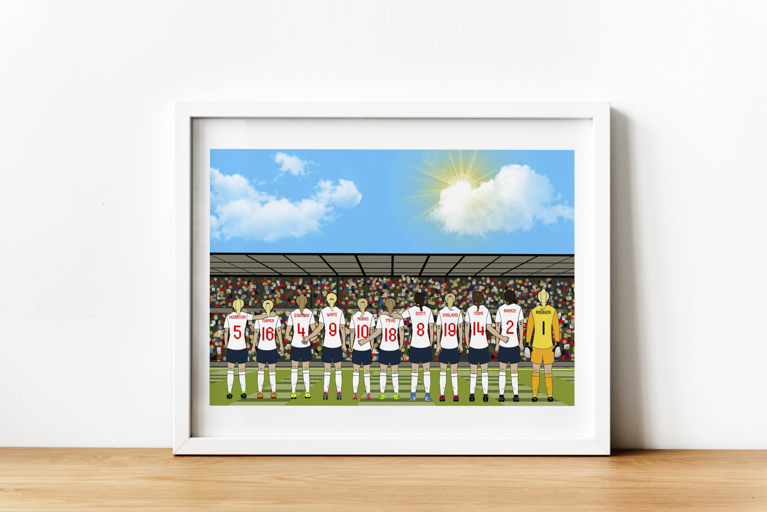 2021 England Lioness Team ArtWork