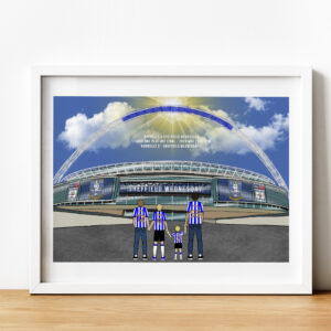Personalised Sheffield Wednesday FC Wembley Art Work
