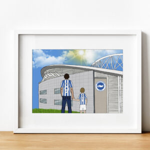 Personalised Brighton & Hove FC Art Work