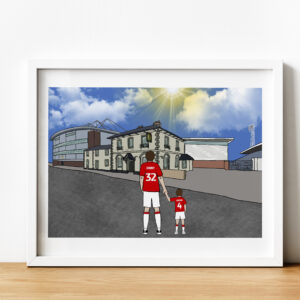 Personalised Wrexham FC Art Work Version 1
