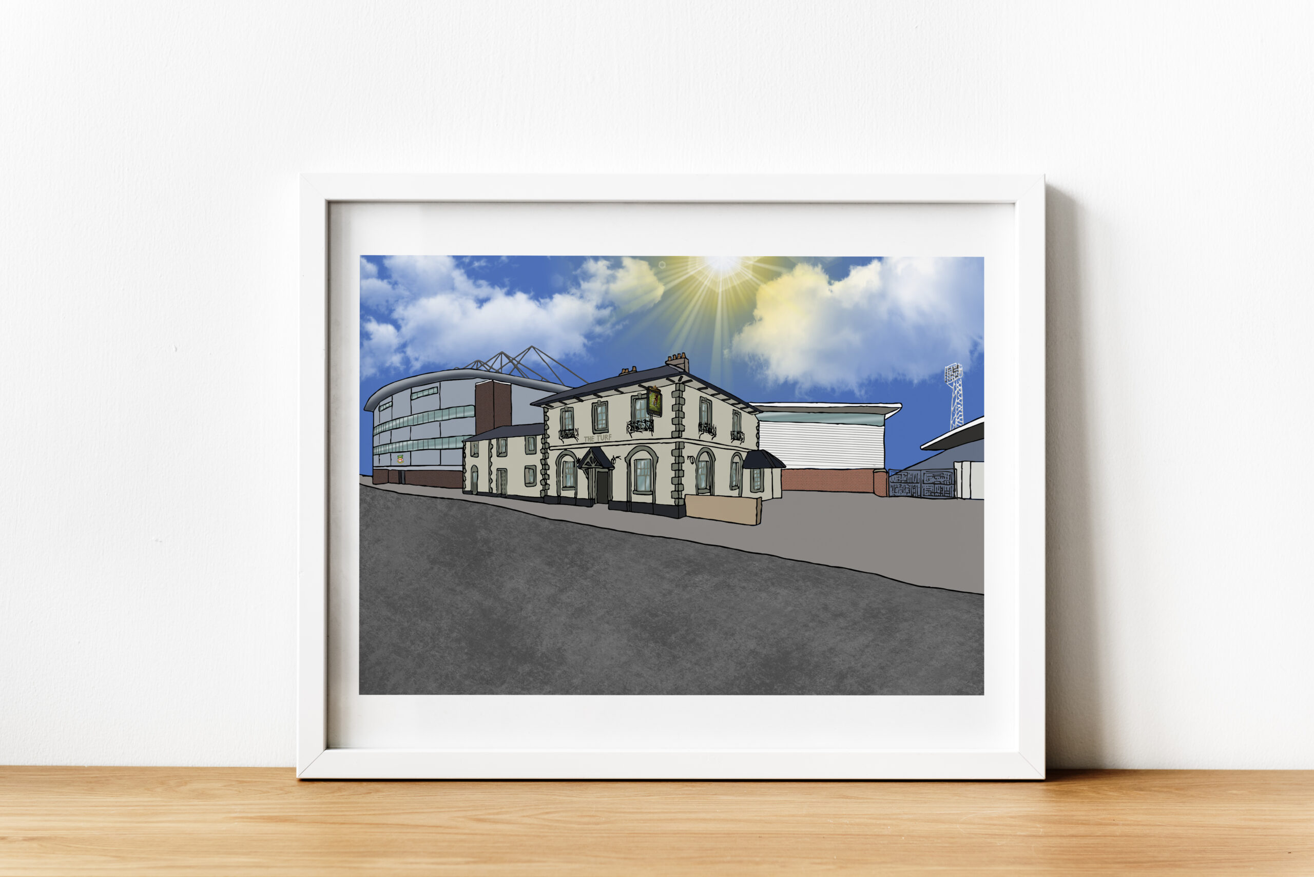 Personalised Wrexham FC Art Work Version 1 - Image 3