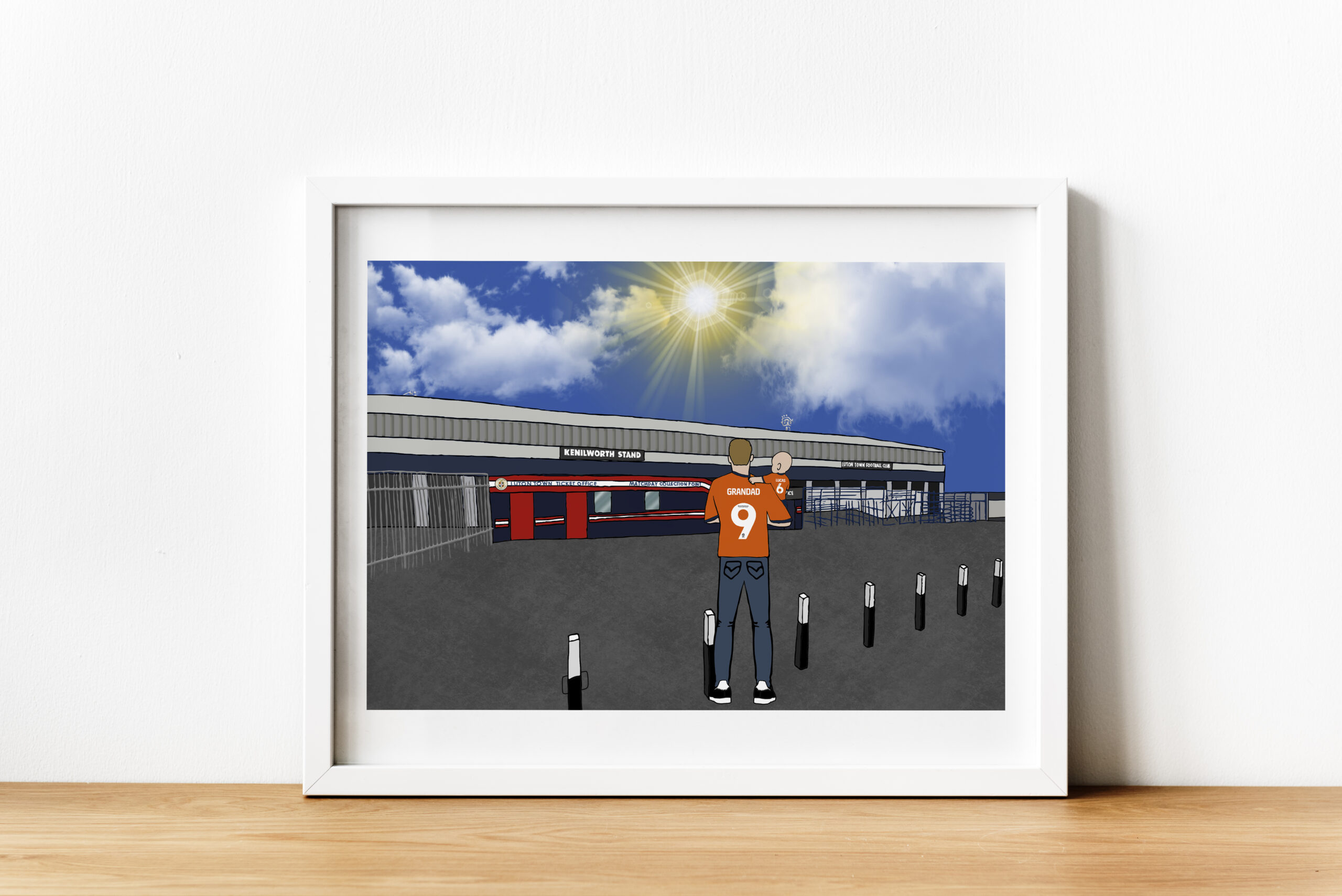 Personalised Luton Town Art Work
