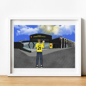 Personalised Watford FC Art Work