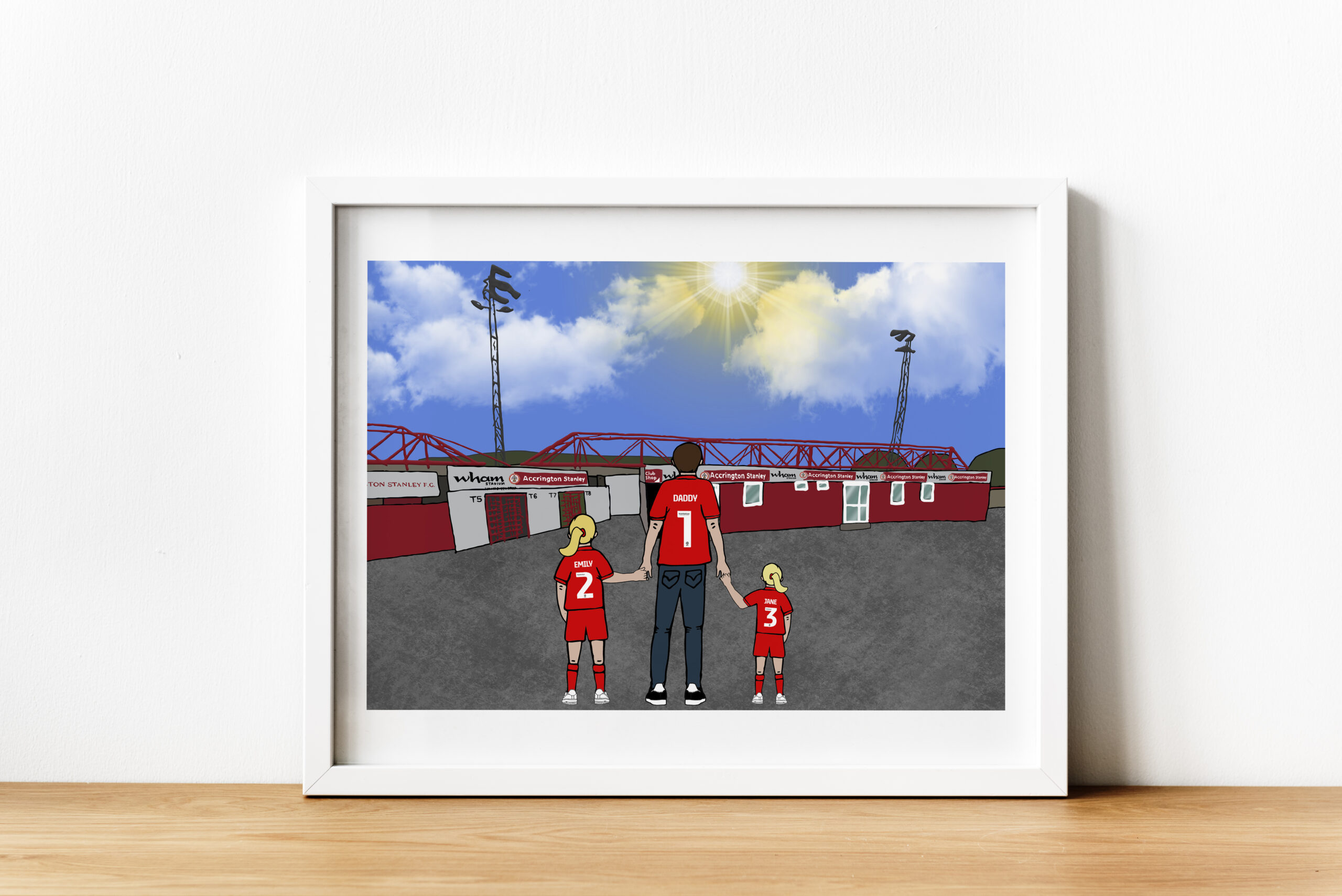 Personalised Accrington Stanley FC Art Work
