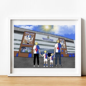 Personalised Blackburn Rovers FC Art Work