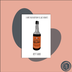 Hendersons Relish Birthday Cards A6